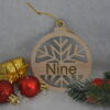 Houten kerstbal met naam - ijsster- type A - Afbeelding 5