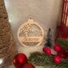 Houten kerstbal met naam - ijsster- type B - Afbeelding 3